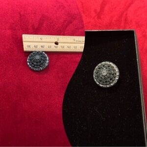 Elegant Blue and Silver Brooch